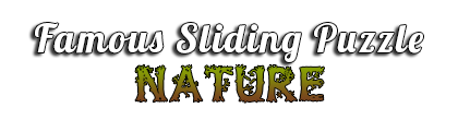 famous sliding puzzle nature logo