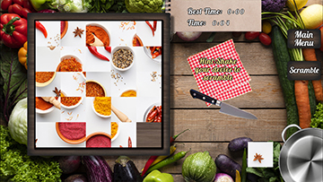 famous sliding puzzle food